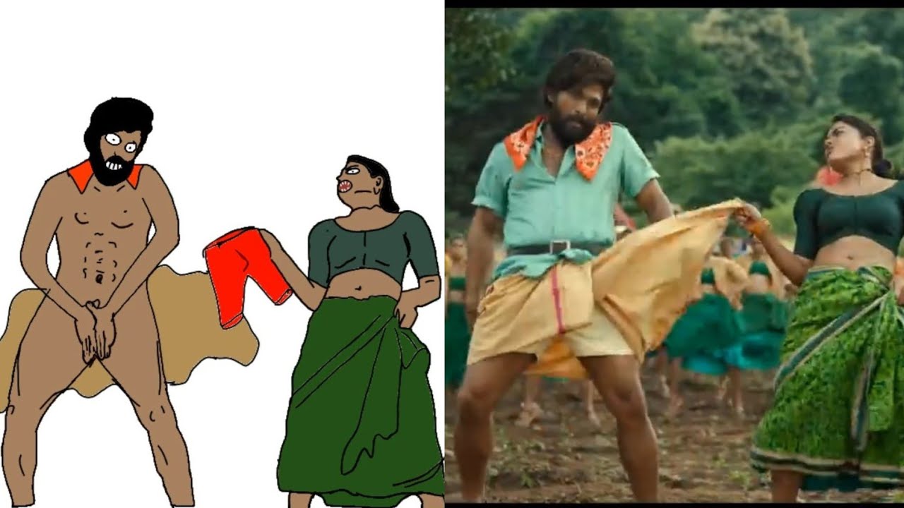 New pushpa movie song Saami Saami / new meme drawing video / funny art drawing video