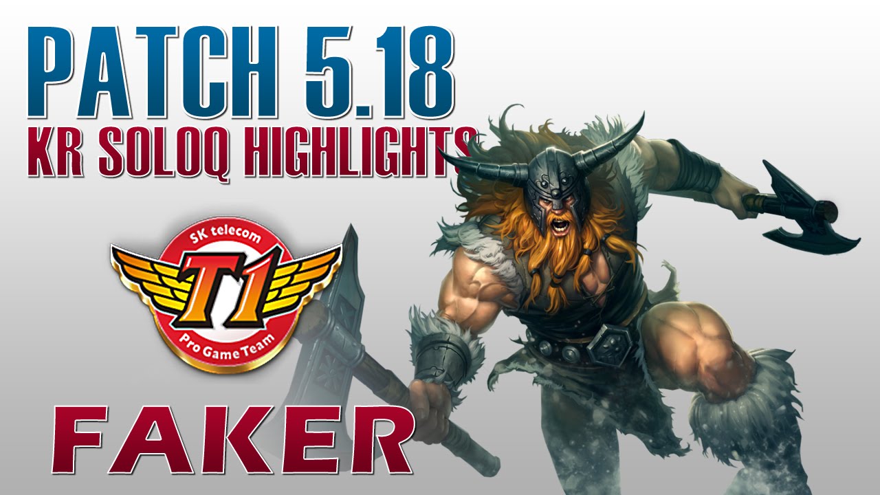 SKT T1 Faker - Olaf Mid Lane - KR SoloQ Highlights