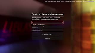 Updated Auth Menu Liblast Dev Update 2022-07-28 - Godot 4