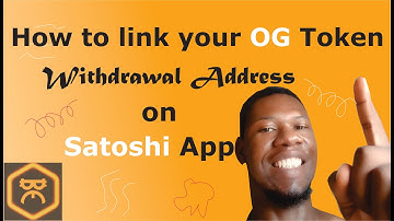 HOW TO LINK YOUR OG TOKEN WITHDRAWAL ADDRESS ON SATOSHI #linkogairdropwithdrawaddresstosatoshiapp