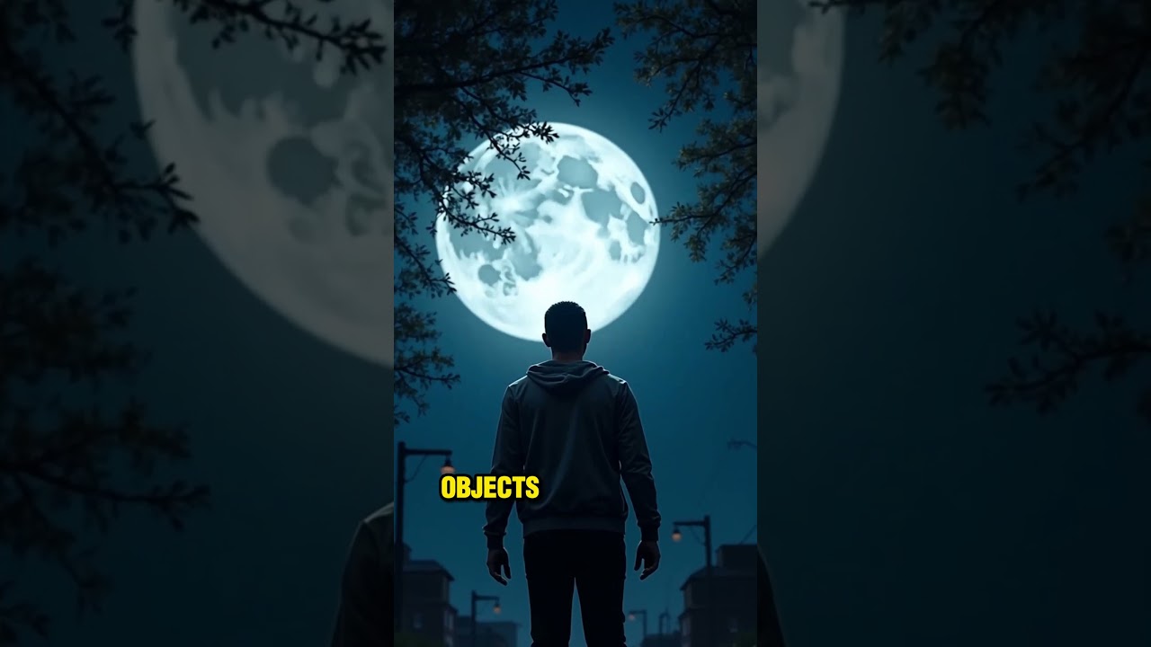 Why does the Moon look like it's following you? 