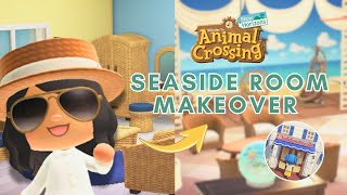 Seaside Room 🌊 Hotel Makeover Part 1 🏨 Animal Crossing New Horizons Decorating | ACNH Hotel Ideas