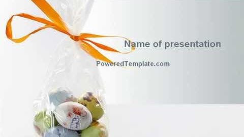 Easter Present PowerPoint Template by PoweredTemplate.com