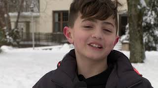 WATCH: Dozens of kids hit up Howell Municipal Complex to go sledding