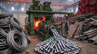 Incredible Process of Recycling Old Ship Plates to Make Millions of New Bolts