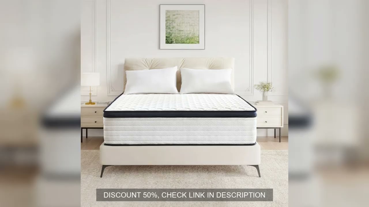 Queen Size Mattress Gel Memory Foam Hybrid Mattress , Pressure Relief, Medium Firm Comfort, Motion I
