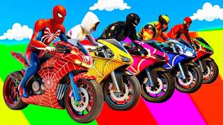 الرجل العنكبوت انقاذ باتمان Spider-Man Rescue batman vs iron man vs venom funny Game GTA 5 superhero