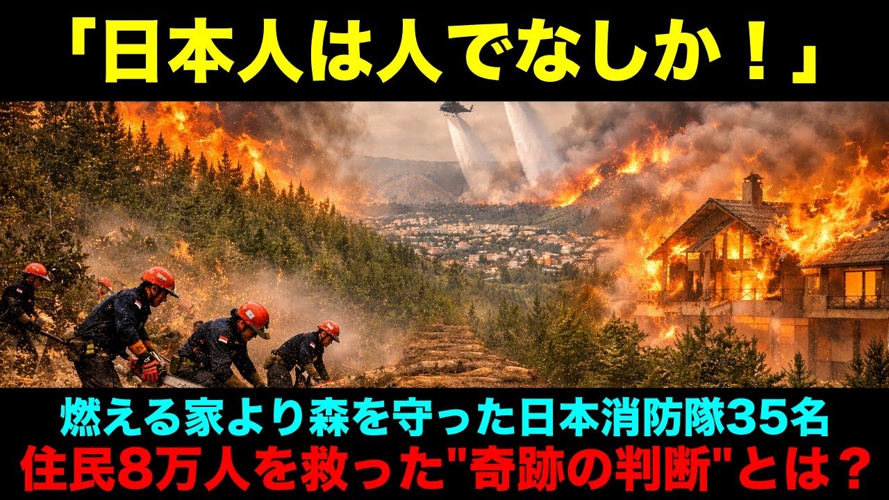 【海外の反応】「なぜ家を見捨てる？」ギリシャ山火事で日本消防隊35名が取った"非情な選択"…3時間後、住民全員が土下座した理由とは？