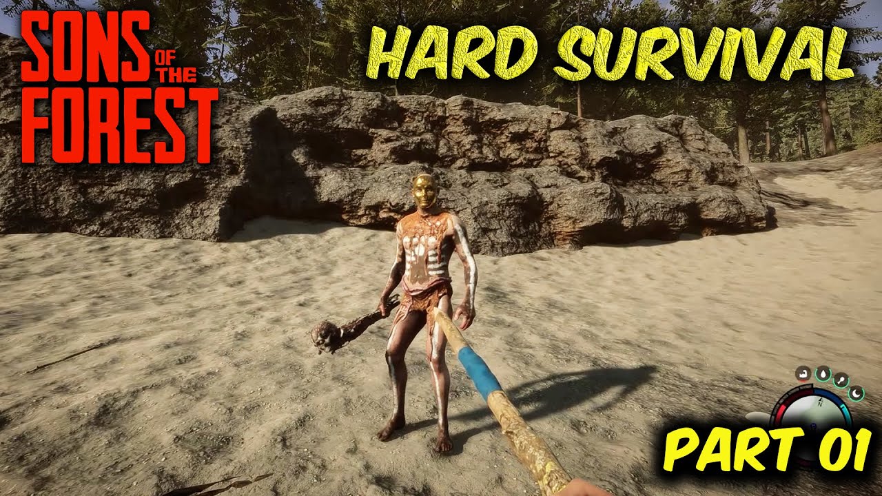 My First Day In Hard Survival / Sons Of The Forest / Hindi Gameplay ...
