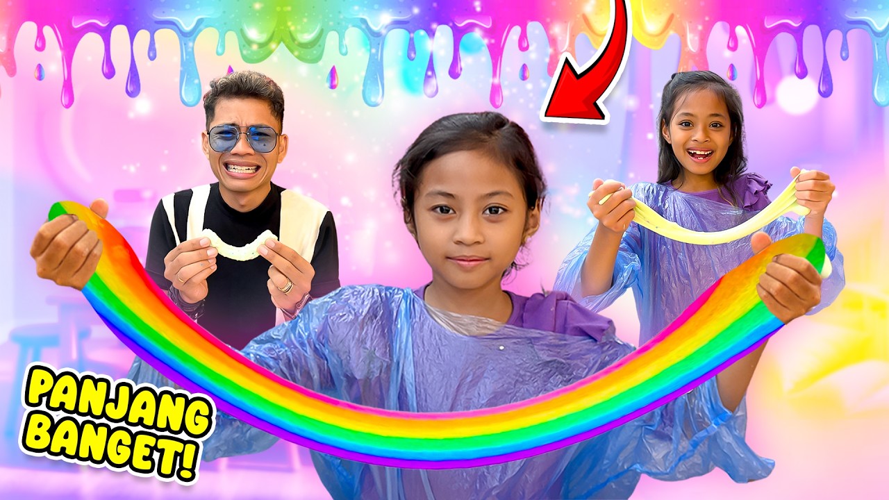 ALUNA DAN AMANDA BIKIN SLIME UKURAN PENDEK, SEDANG DAN PANJANG!!
