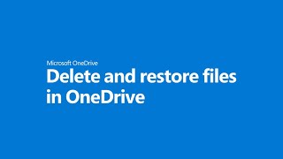 Famous Getting started with OneDrive - Delete and restore files in OneDrive Profile