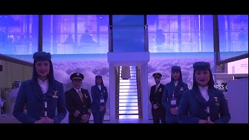 JR Visual Tec LED display for SAUDIA at Arabian Travel Market 2018 in Dubai