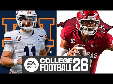 Auburn at Arkansas - Week 9 Simulation (EA College Football 26) - YouTube