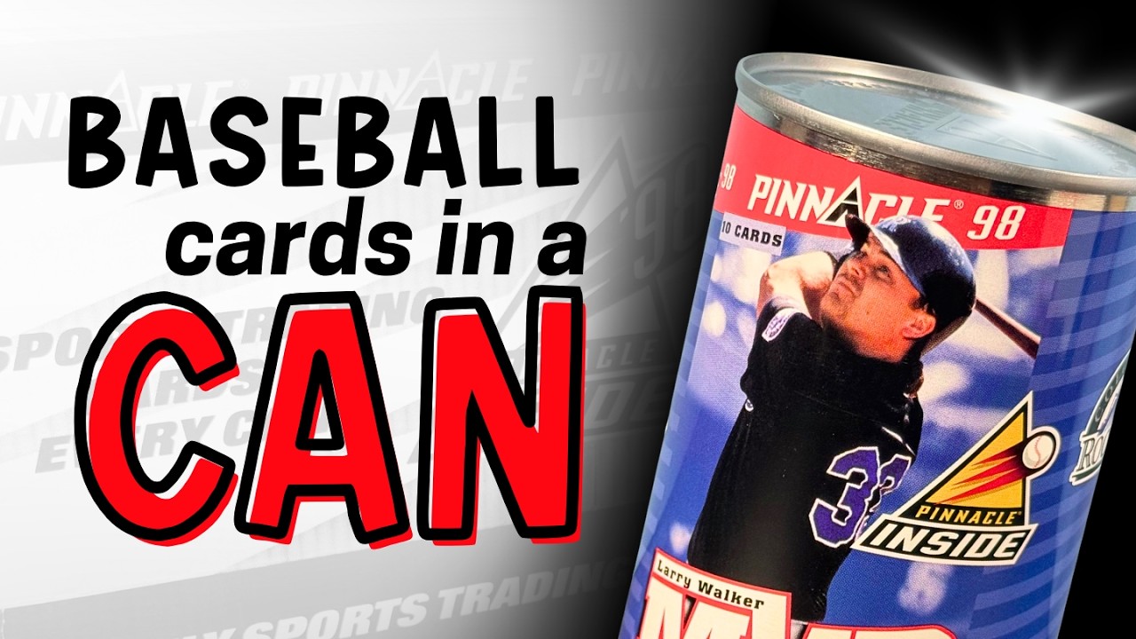 イマン トラッシュ缶　シャルロット FULL CASE of Cards in a Can 1998 Pinnacle Inside Baseball - YouTube