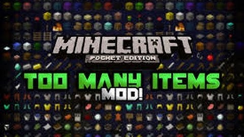 MCPE: Advanced Too Many Items Mod Showcase.
