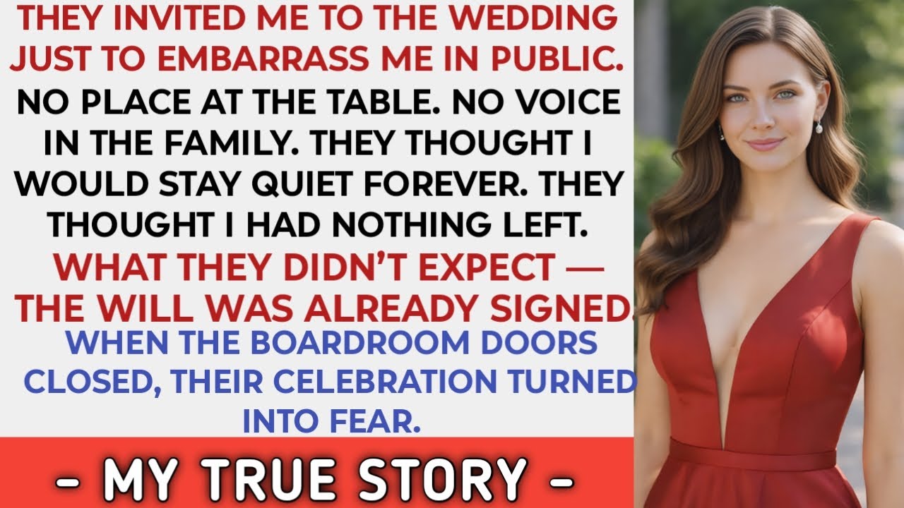 They Invited Me to a Wedding — I Walked Out Owning the Company | Wedding Will Boardroom Revenge