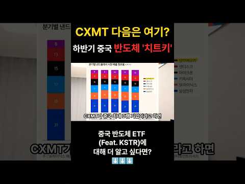 CXMT 다음은? 하반기 중국 반도체 치트키