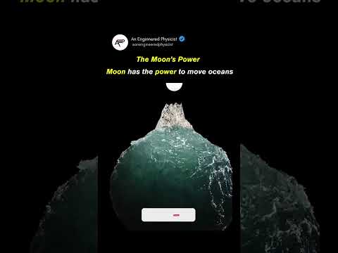 The MOON can move oceans with its power #shorts #moon #earth #science #ocean