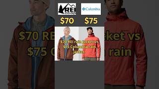 $70 REI Rain Jacket vs $75 Columbia Rain Jacket