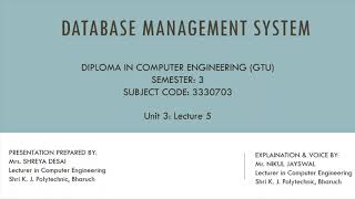 DBMS: Unit 3: Lecture 5: SQL Numeric Functions. Net Worth