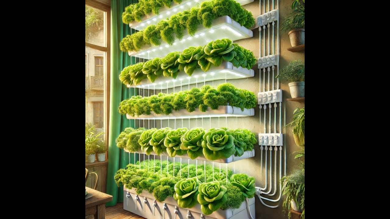 DIY Vertical Garden with Drip Irrigation – Grow Your Own Lettuce!