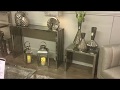 Sloane Chrome Console Table Hallway Table With Glossy Glass Effect Top Sloane Chrome Console Table Hallway Table With Glossy Glass Effect Top