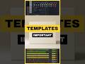 Recording Templates = Faster Workflow