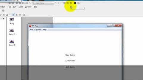 MultiMedia Fusions: My Rpg Project 1 (Create Poject and Menu)