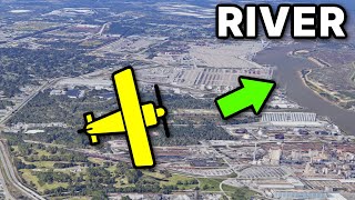 Student Pilot CRASHES In River!
