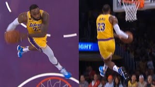 LeBron James powerful reverse windmill | Lakers vs Rockets