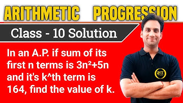 In an A.P. if sum of its first n terms is 3n^2 + 5n and its k^th term is 164, find the value of k.