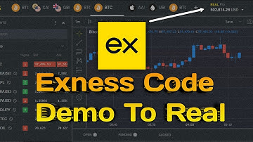 Exness Demo To Live Code | Exness Demo to Real | demo to live code