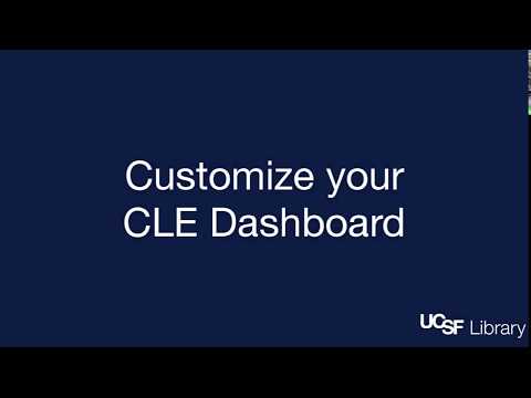 CLE Dashboard Customization
