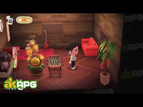 Animal Crossing New Horizons Multi-purpose Entertainment Room | ACNH Room Design Idea
