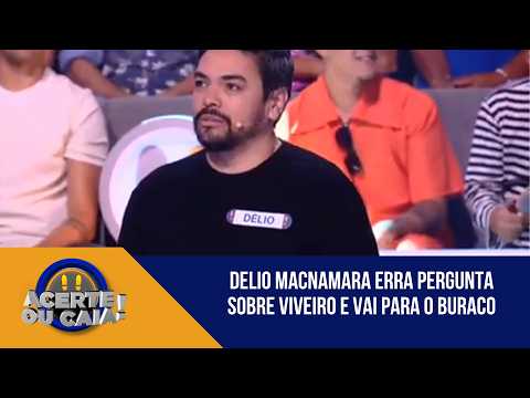 Delio Macnamara gets nursery question wrong and falls into the hole: 'Just let go'