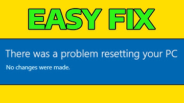 How To Fix Unable To Reset Your PC No Changes Were Made Error in Windows