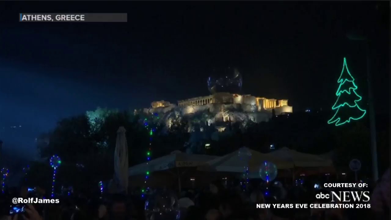 LIVE ATHENS, GREECE New Years Eve Celebration 2018 YouTube