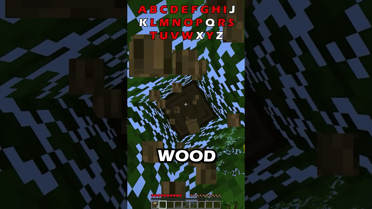 minecraft but every letter makes the video end 😱 
