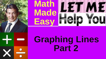 Graphing Lines - Part 2