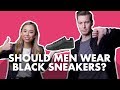 Should men wear black sneakers