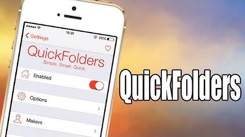 QuickFolders - iOS 7 Cydia Tweak