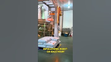 Depalletizing Robot:120 Bags/Hour😎 #depalletizing #automation #palletizer #robotics #plastic #robot