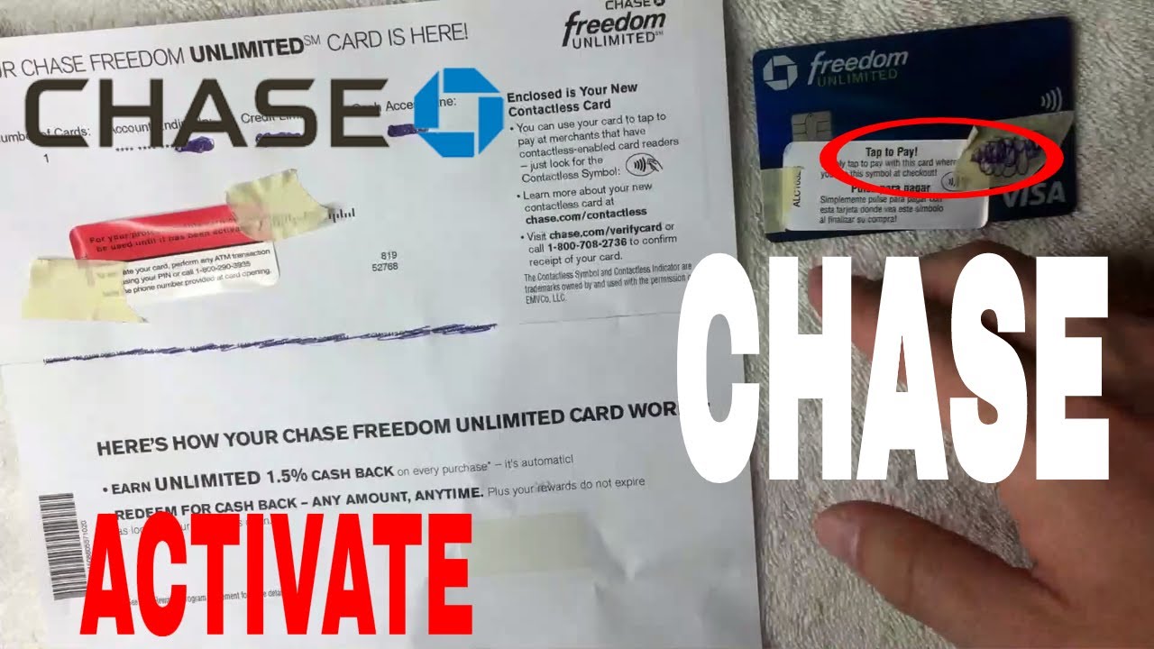 activate chase freedom credit card online