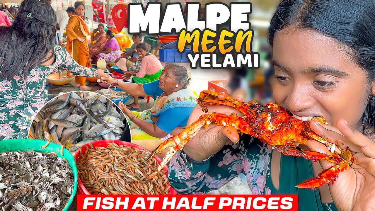 BIGGEST FISH MARKET MALPE 😍 I Brought 1000 Fish To My House 😱 