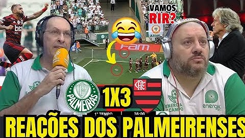 VAMOS RIR? REAÇÕES DOS PALMEIRENSES (ENERGIA 97) - PALMEIRAS 1X3 FLAMENGO 🤣