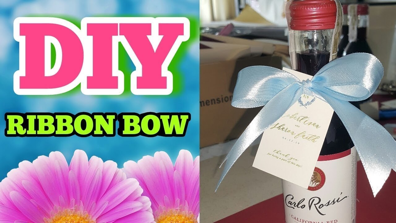 How To Make A Bow On A Wine Bottle