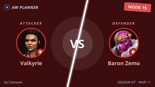 S67 War 11: Valkyrie vs 15 Baron Zemo
