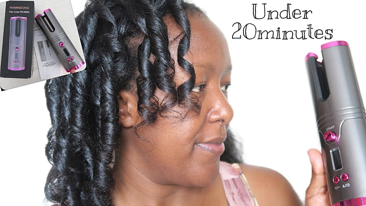CORDLESS AUTOMATIC HAIR CURLER on AFRICAN NATURAL HAIR - thptnganamst.edu.vn
