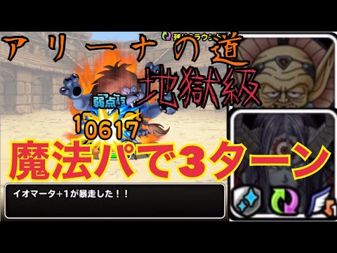 Dqmsl アリーナの道地獄級魔法パ3ターンクリア Youtube