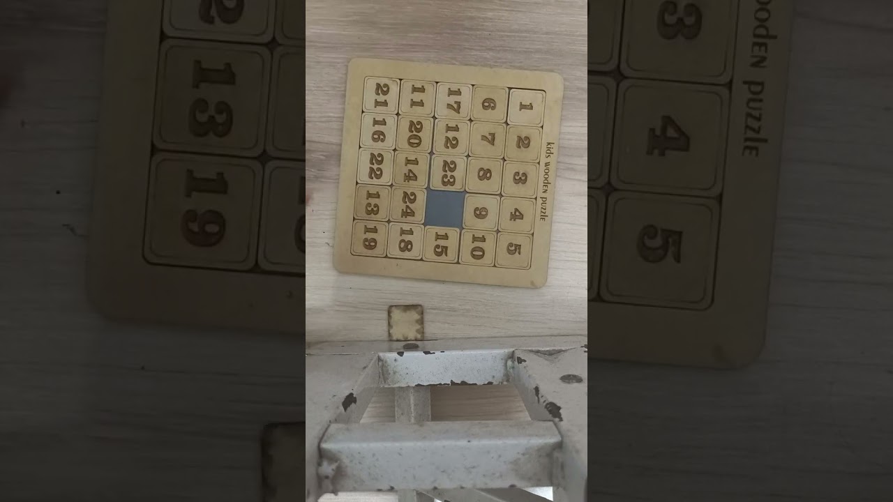 how to solve 5x5 number sliding puzzle